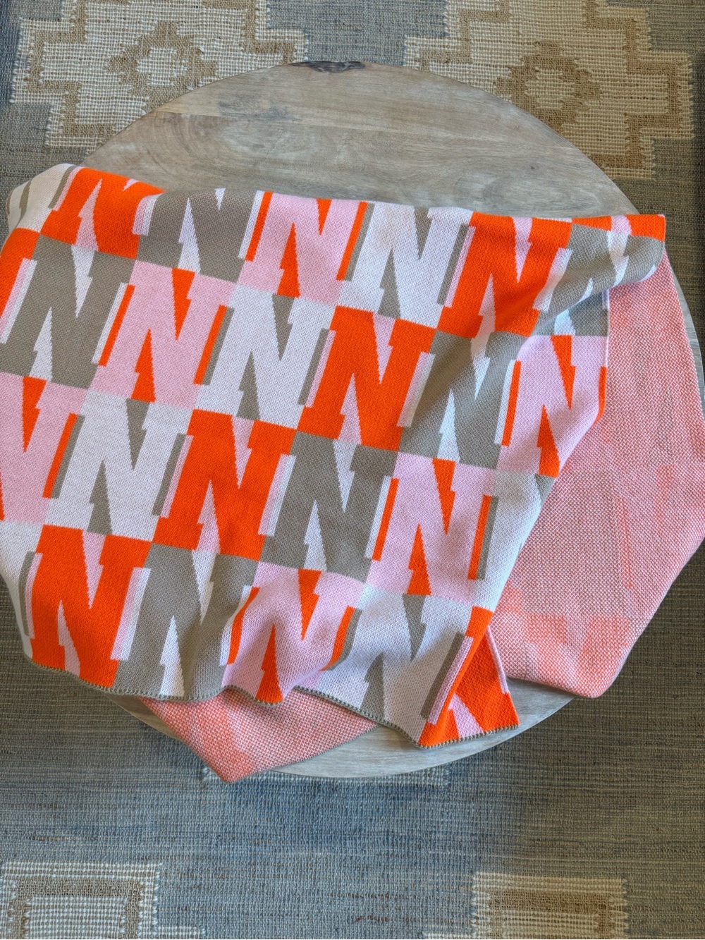 Baublebar “N” Throw Blanket